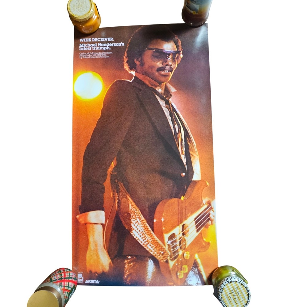 Michael‎ Henderson Wide Receiver Vintage 1980 Promo Album Poster 19x36 Buddah